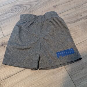 Puma Gray Athletic Shorts with Elastic Waistband Sz 18 months